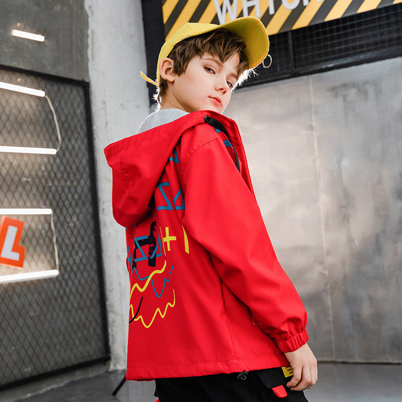 Kids' Waterproof Windbreaker