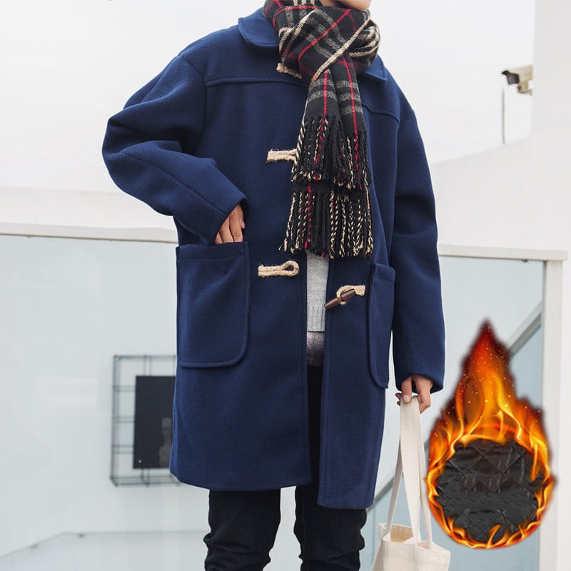 Horn Button Wool Coat