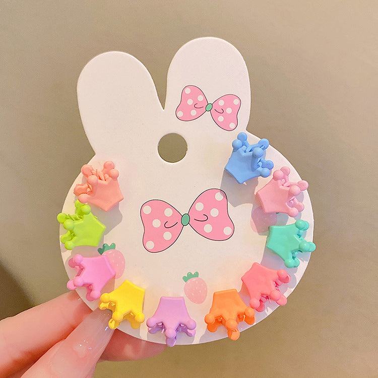 Girls' Candy Color Hair Clip Set