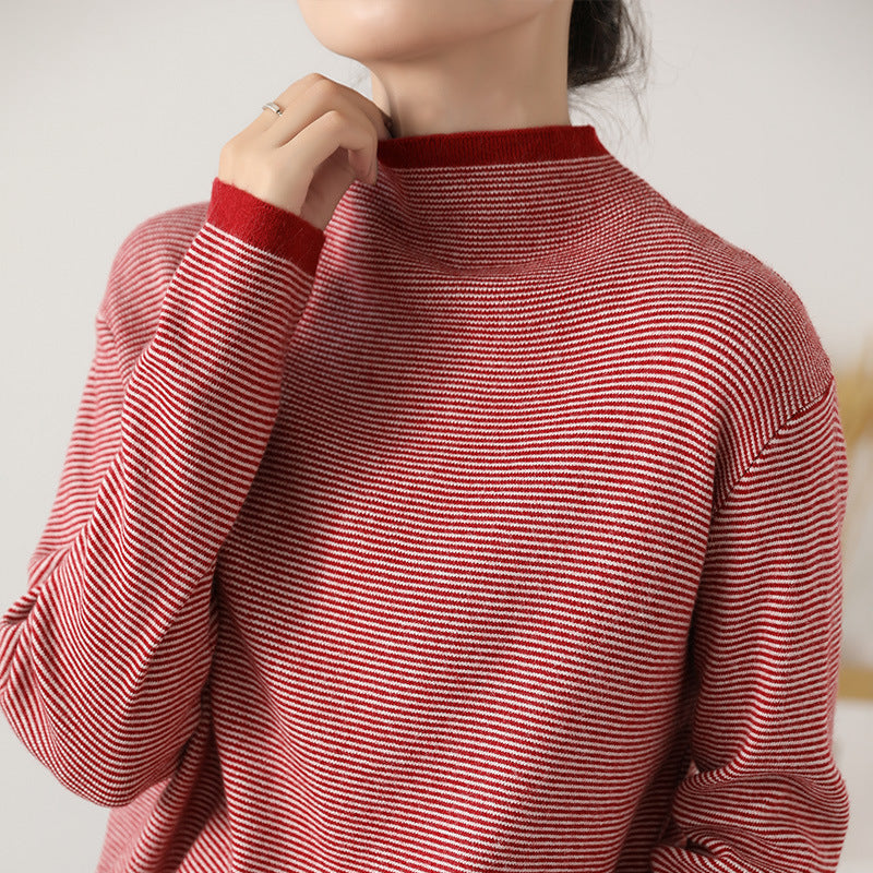Striped Turtleneck