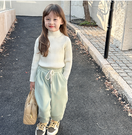 Girls' Mock Neck Sweater