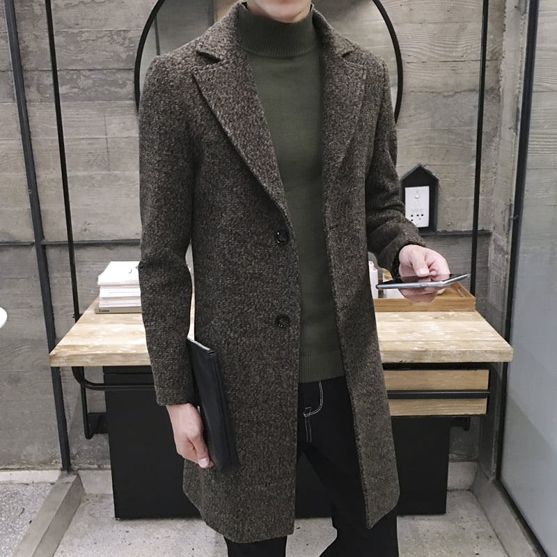 Mid-Length Wool Topcoat