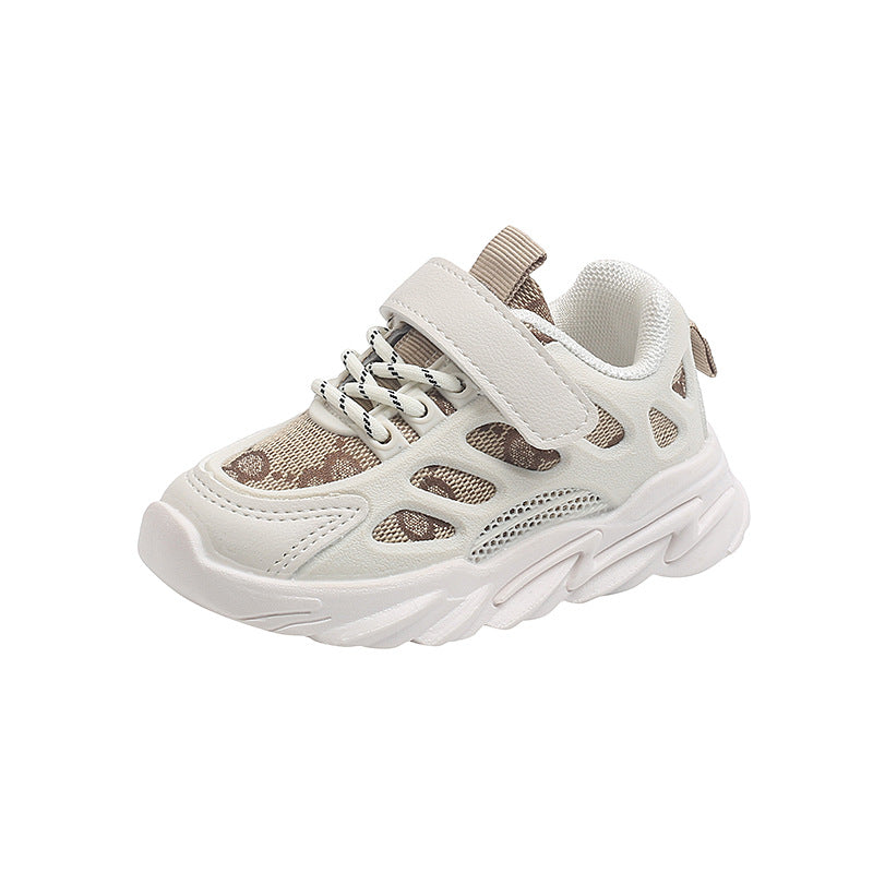 Boys' White Fashionable Comfortable Sneakers for Kids