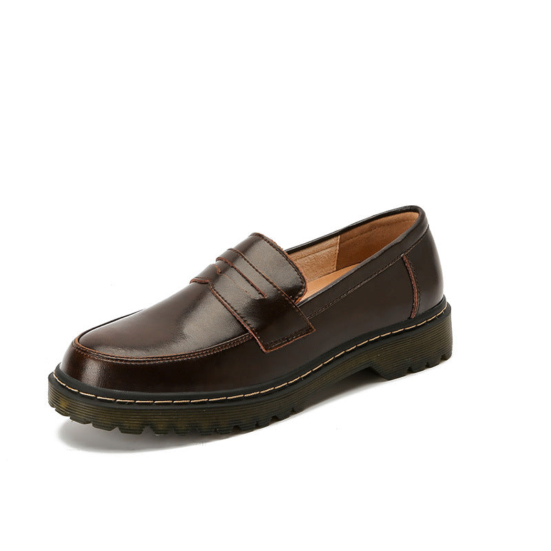 Buckle Detail Heeled Loafers