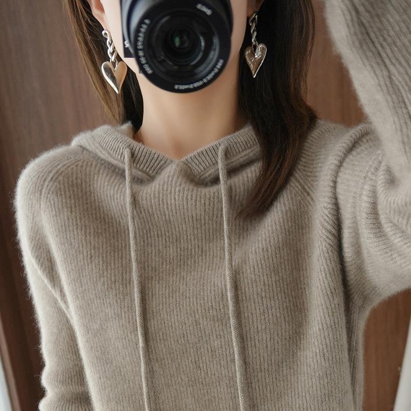 Hooded Knit Pullover
