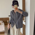 Hooded Tie-Front Cardigan