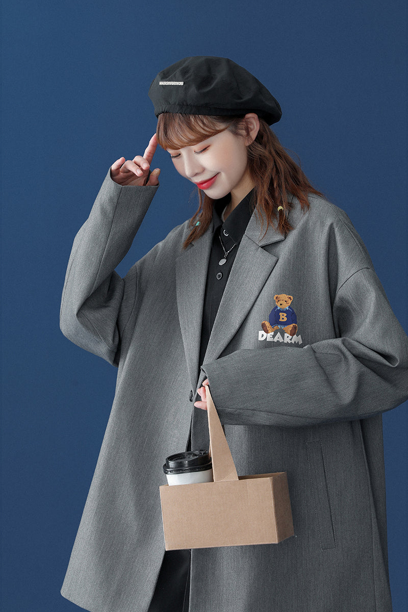 Bear Pattern Jacket