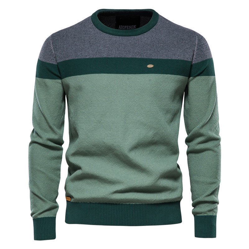 Striped Panel Sweater