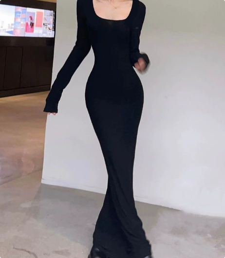 Elegant Long Sleeve Dress