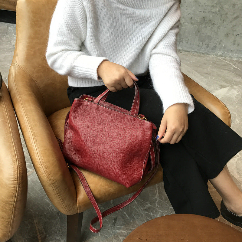 Retro Cowhide Handbag