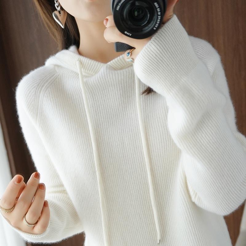 Hooded Knit Pullover