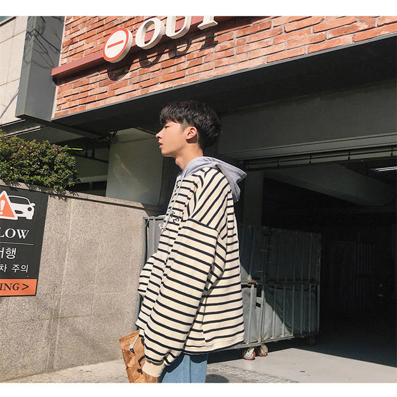 Striped Hoodie Jacket