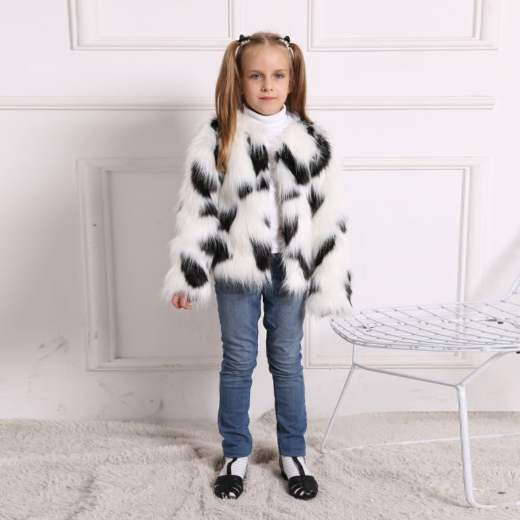 Girls' Faux Fur Winter Coat