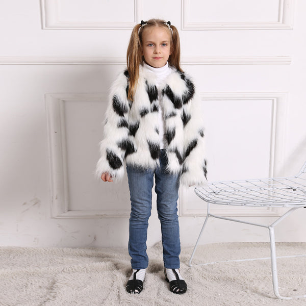 Girls' Faux Fur Winter Coat