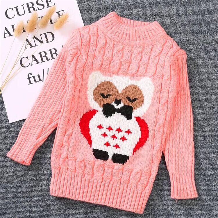 Kids' Owl Mock Neck Sweater