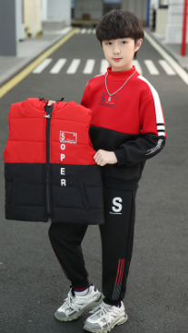 Boys' 3-Piece Fleece Hoodie Set