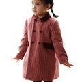 Girls' Mid-Length Wool Coat