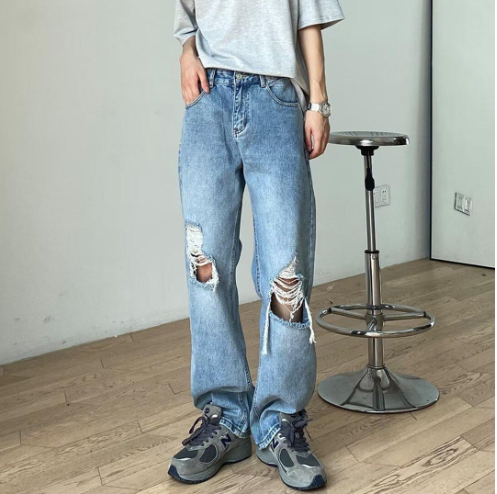 Light Blue Ripped Jeans