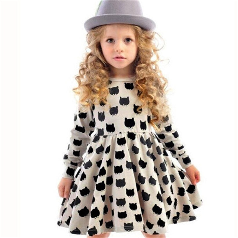 Girls' Polka Dot Princess Dress