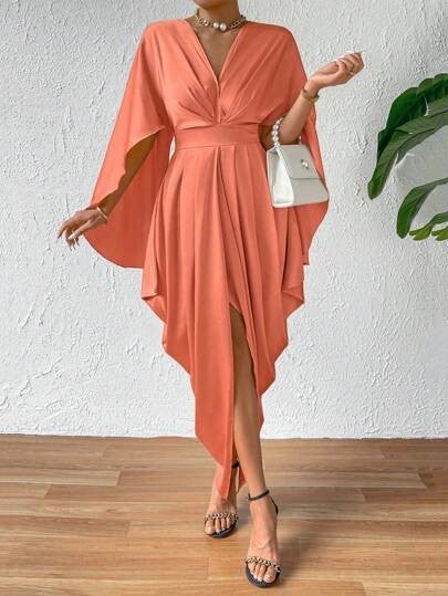 Pleated Wave Dress