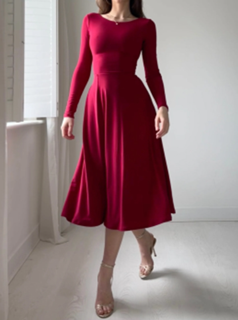 Elegant Long Sleeve Dress