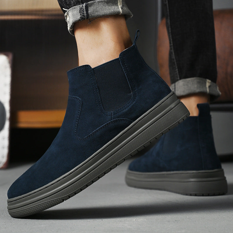 2024 Autumn/Winter Men's Leather Chelsea Boots
