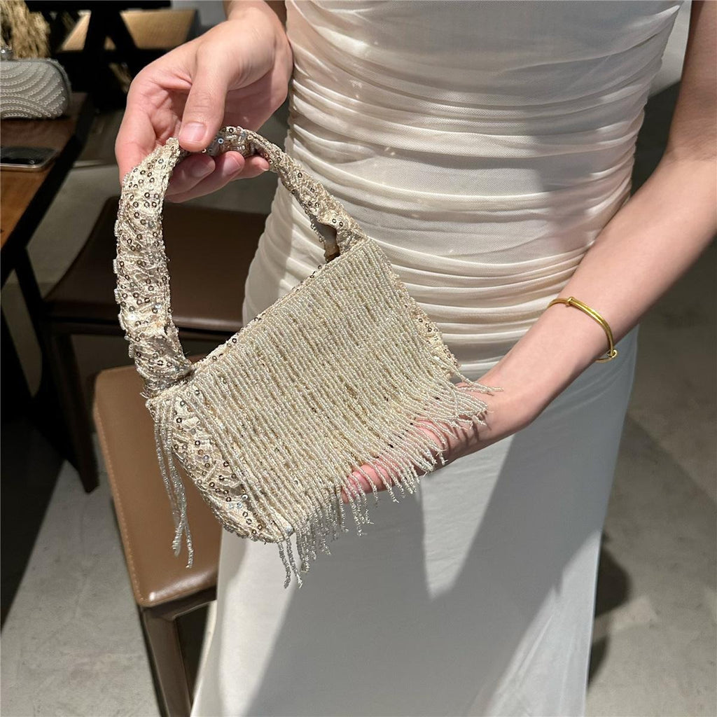 Beaded Tassel Tote