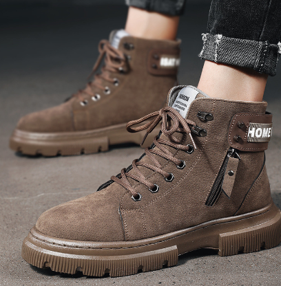 Martin High-Top Tooling Boots for Men - Retro Style