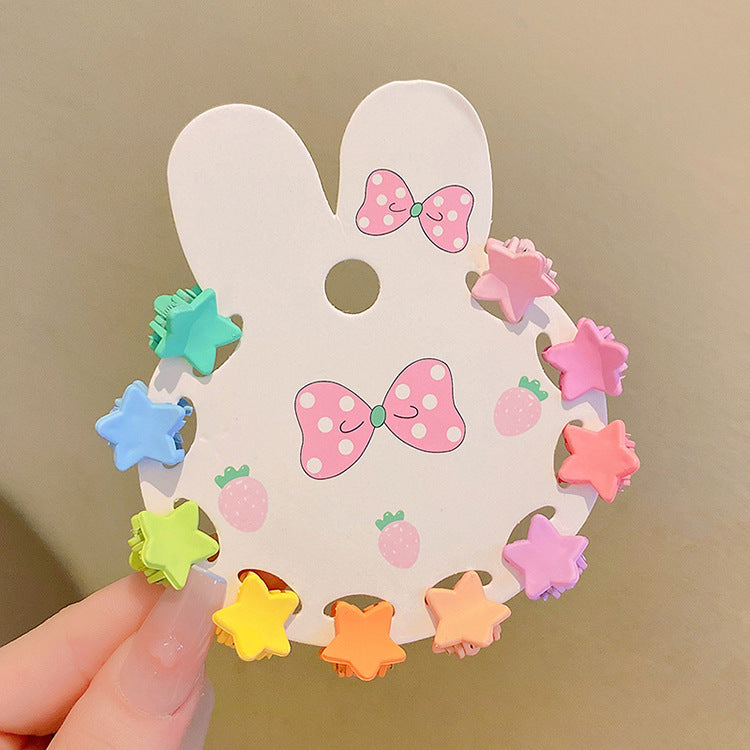 Girls' Candy Color Hair Clip Set