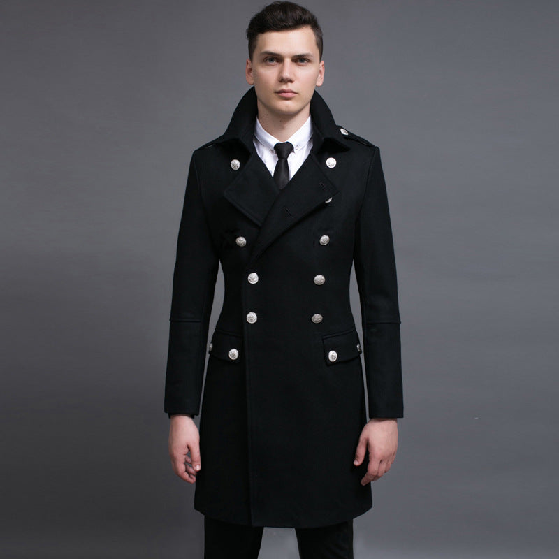 Double-Breasted Wool Coat