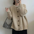 Single-Breasted Sweater Coat
