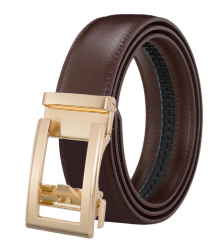 Men's Automatic Buckle Leather Belt