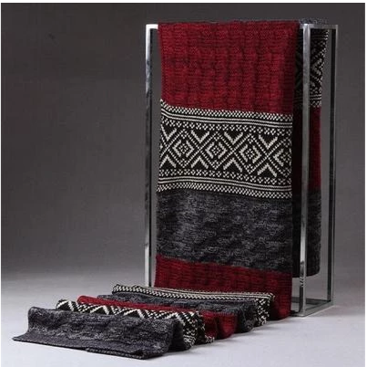 Men's Ribbed Knit Scarf