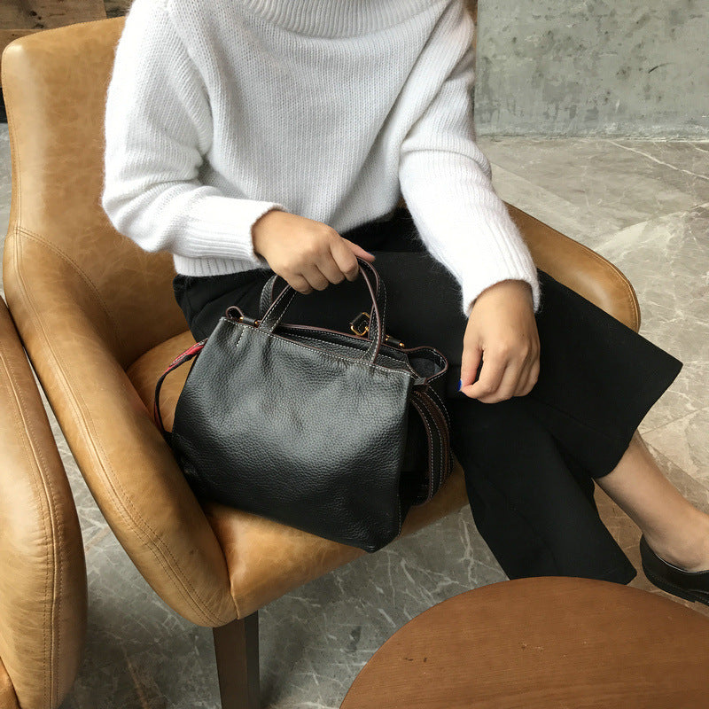 Retro Cowhide Handbag