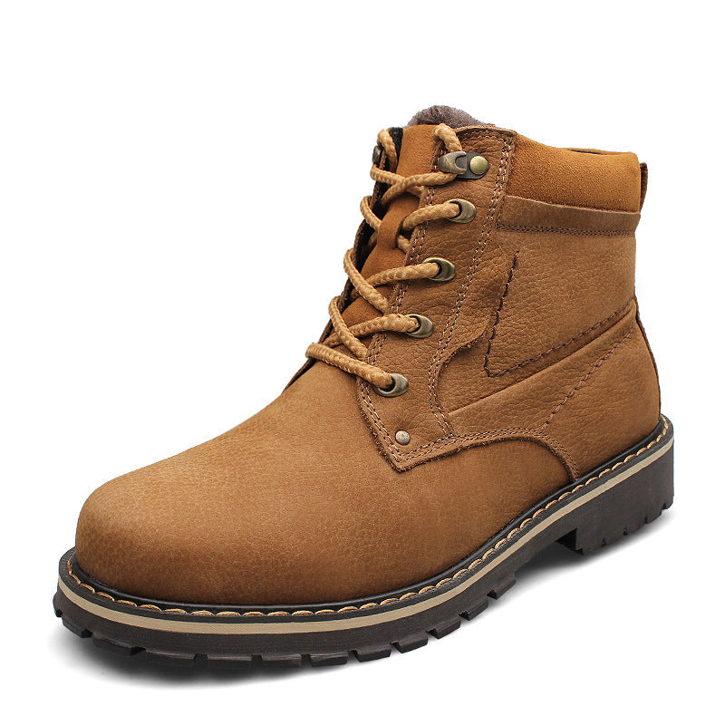 Winter Martin Boots for Men with Warm Fleece Lining