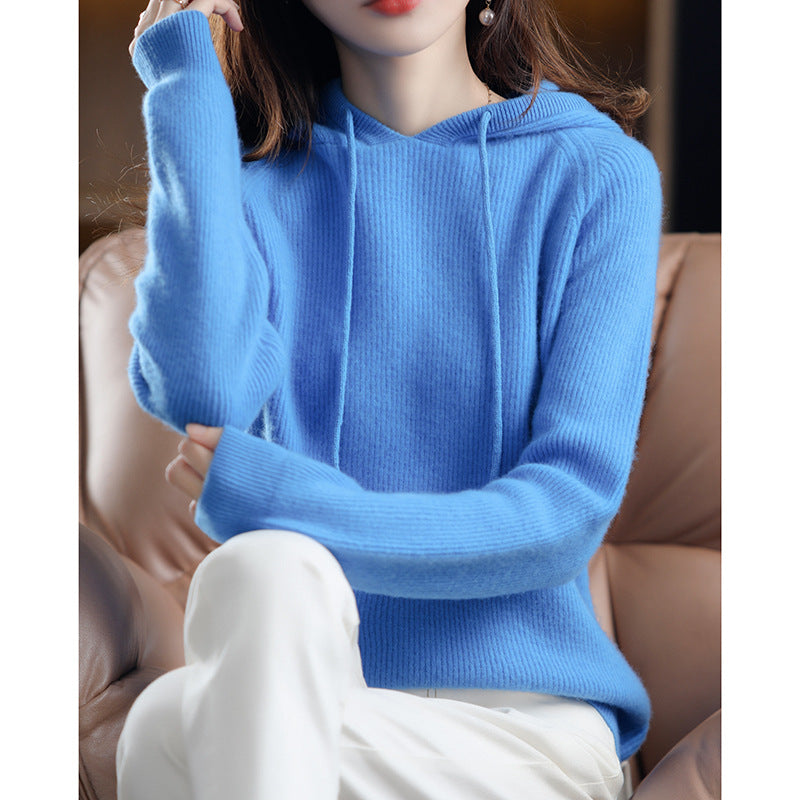 Hooded Knit Pullover