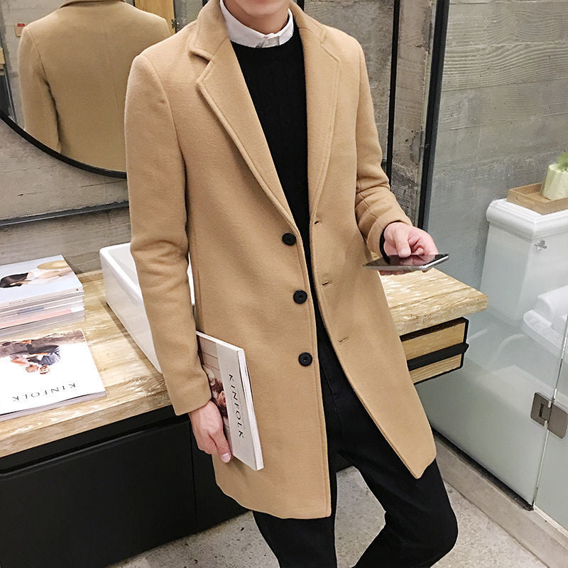 Slim Wool Trench Coat
