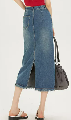 Statement Denim Skirt
