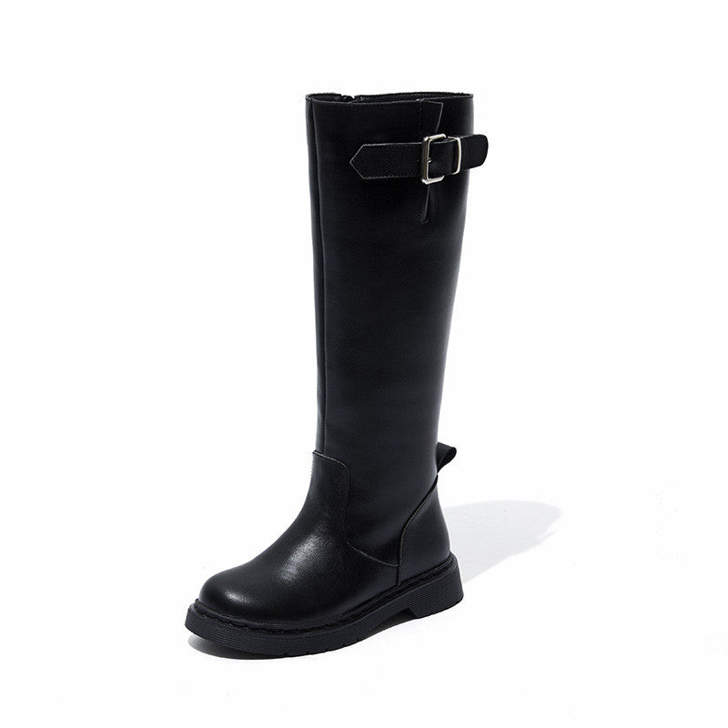 Snuffy 2020 Autumn Winter Girls' Leather Martin Boots