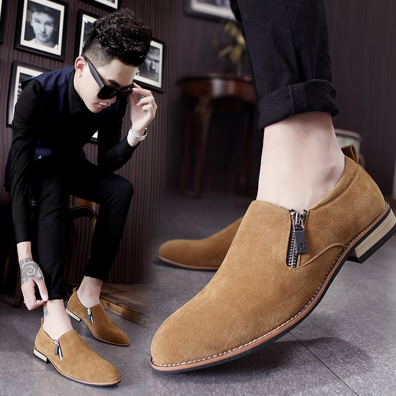 British Style Suede Ankle Boots for Men