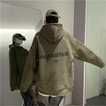 Burgundy Suede Hoodie