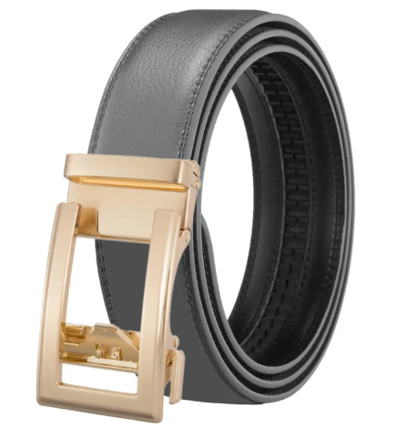 Men's Automatic Buckle Leather Belt