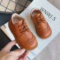 Boys' Retro Leather Shoes for Small and Medium Kids