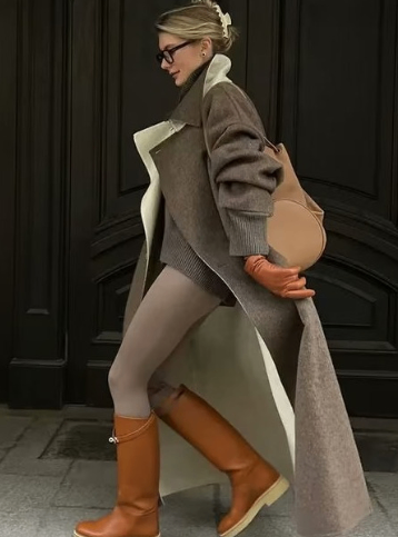 Long Wool Wrap Coat