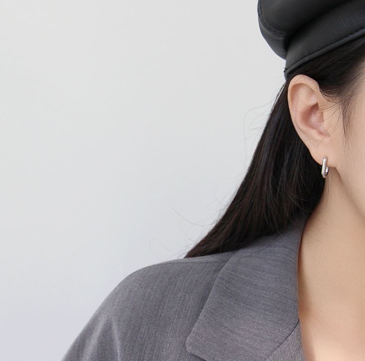 Oval Hoop Earrings