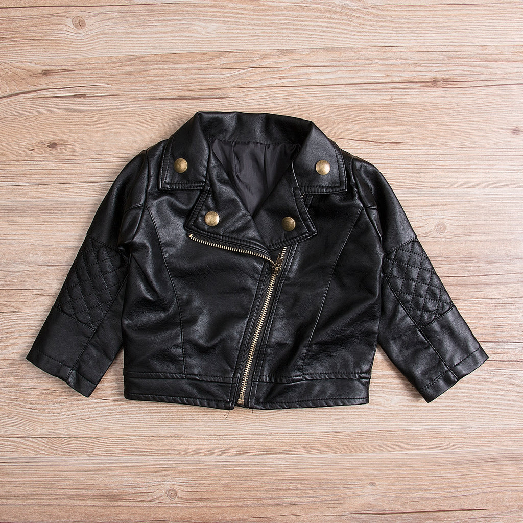 Boys' Faux Leather Jacket