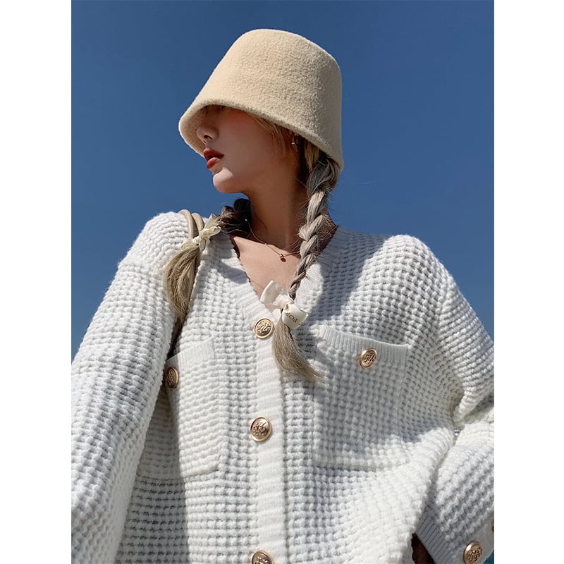 Retro Knit Cardigan Jacket