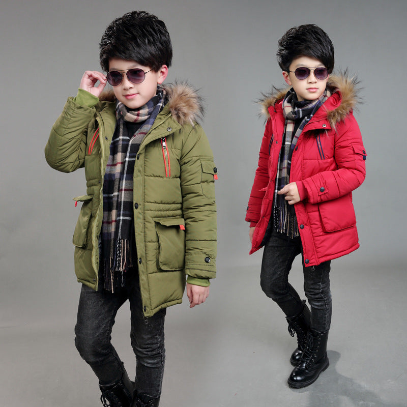 Kids' Hooded Padded Coat