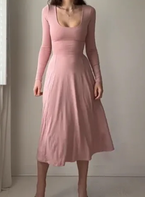 Elegant Long Sleeve Dress
