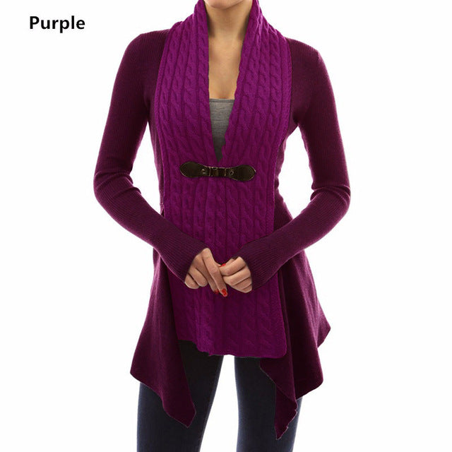 Belted Sweater Coat